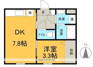 コモド深志【101号室】の間取り