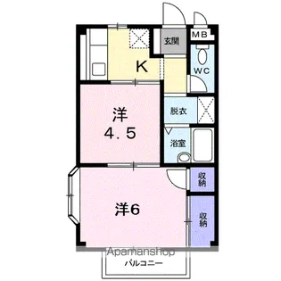 ファミールU【2階】の間取り