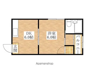 根来ハイツ【1階】の間取り