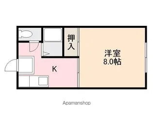 ホワイトハイツ松井【2階】の間取り