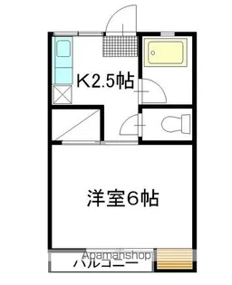 コーポパル【101号室】の間取り