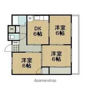 加藤アパート【1階】の間取り