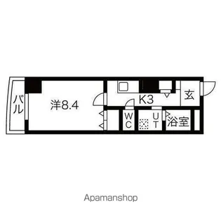 クラウザン徳川【3階】の間取り