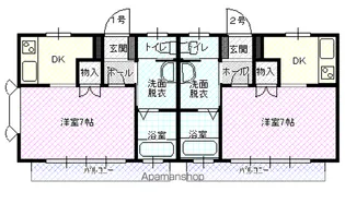 タウンコート松戸【1階】の間取り