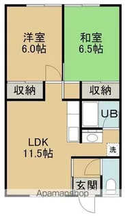 コーポマルモ【202号室】の間取り