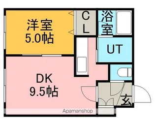 ピュアライフ5ー3【402号室号室】の間取り