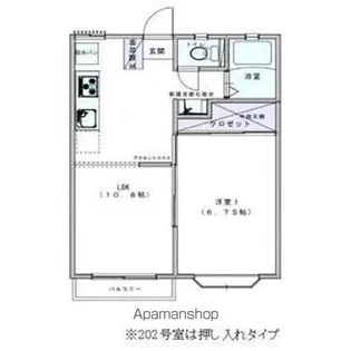 アメニティコートウチノA・B【2階】の間取り