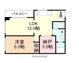 LA INDIGO 城東【303号室】の間取り