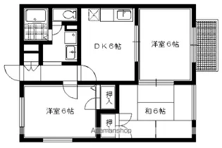 カーサビアーレ【1階】の間取り