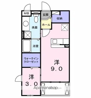 サンハウス志家【3階】の間取り