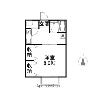 メゾンアン【H号室】の間取り