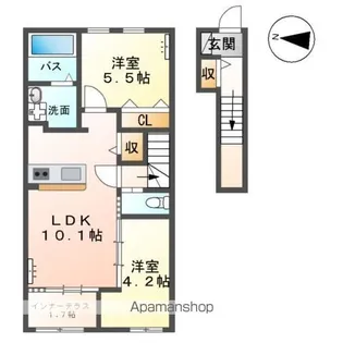 メルヴェーユ【2階】の間取り