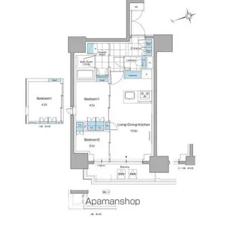 ルフォンプログレ本郷三丁目【13階】の間取り