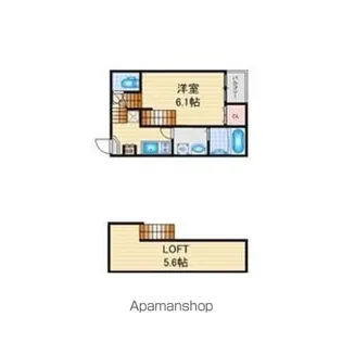 ハーモニーテラス大宝Ⅱ【1階】の間取り