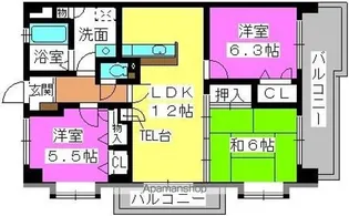 プレステージ和白Ⅴ【2階】の間取り