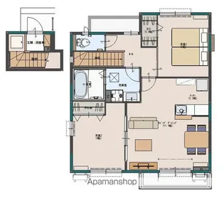 ボナールAB【2階】の間取り