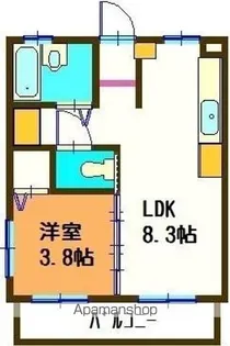 ステラータ水釜【201号室】の間取り