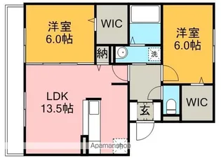 アステール【3階】の間取り