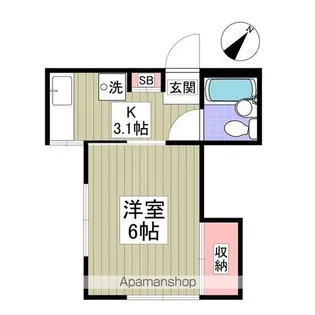 ハイツ前原【2階】の間取り