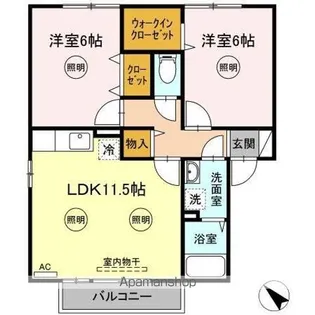 TIMONE【2階】の間取り