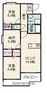 GRANDE STORIA (グランデ ストーリア)【404号室】の間取り