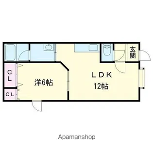 コーポ翼2【202号室】の間取り