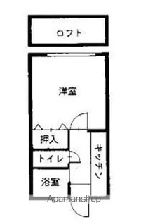 パークアンドブリッジ【101号室】の間取り