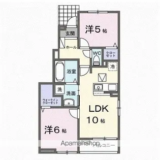 香川県高松市上林町【アパート】の間取り