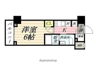LOG鶴見【6階】の間取り