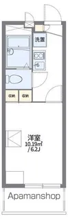 レオパレス相生【102号室】の間取り