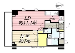 東京都台東区松が谷3丁目【マンション】の間取り