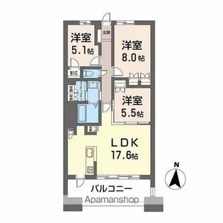 NUDGEONE.照葉【2階】の間取り