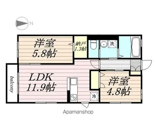 CASA CALIENTE【1階】の間取り