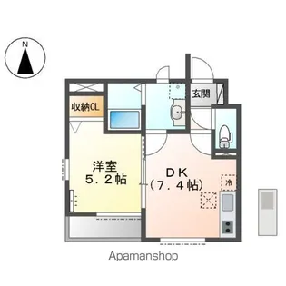 プレザンス・カメリア【102号室】の間取り