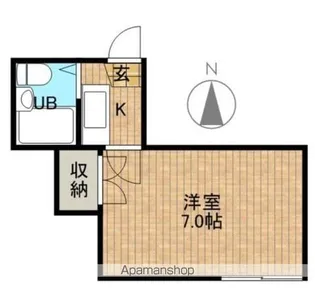 コーポ小熊【201号室】の間取り