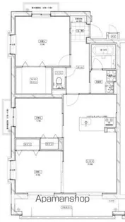 カサグランデ銀河【201号室】の間取り