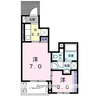 アリエッタ【104号室】の間取り
