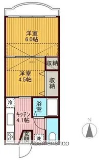 コーポウインザーⅠ【203号室】の間取り