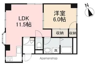 フラワーハイツ【1階】の間取り