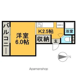 メゾンドリアージュ【201号室】の間取り