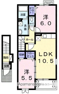 SAKURA【2階】の間取り