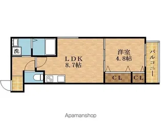 フジパレス城東東中浜Ⅱ番館【303号室】の間取り