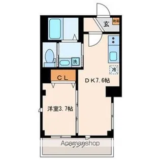 エムズ京急蒲田【1階】の間取り