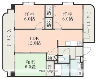 レスポアール 壱番館【3階】の間取り