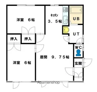 アルメリア【203号室】の間取り