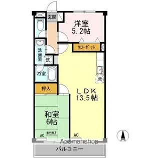 サニーコート鶴見【3階】の間取り