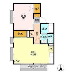 笠原ハイツ A【1階】の間取り