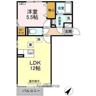 プライムプレサージ.【1階】の間取り