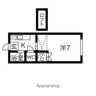 セラヴィ壱番館【106号室】の間取り