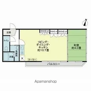 平河町ドリームマンション【203号室】の間取り